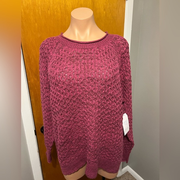 NWT Time And Tru Textured Hi-Lo Sweater - Picture 1 of 4